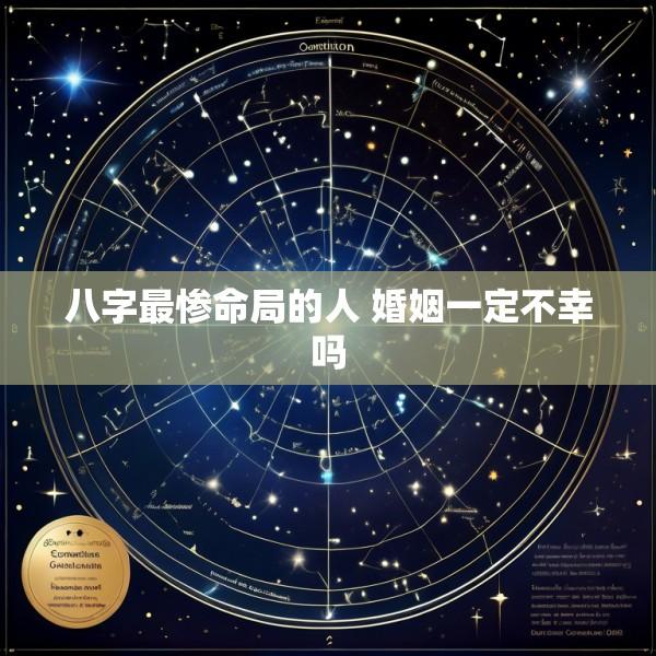 八字最惨命局的人 婚姻一定不幸吗