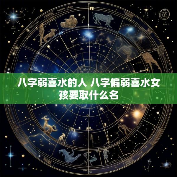 八字弱喜水的人 八字偏弱喜水女孩要取什么名