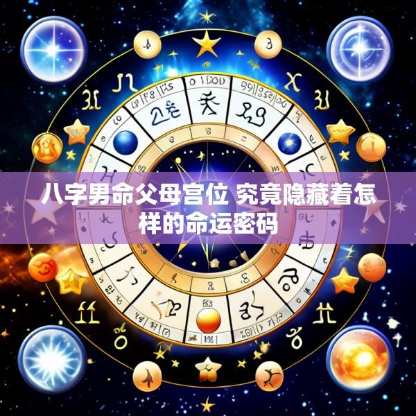 八字男命父母宫位 究竟隐藏着怎样的命运密码