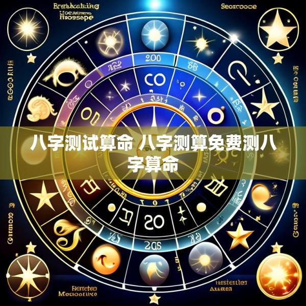 八字测试算命 八字测算免费测八字算命
