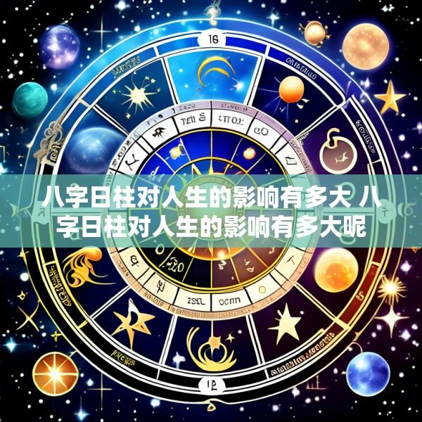 八字日柱对人生的影响有多大 八字日柱对人生的影响有多大呢