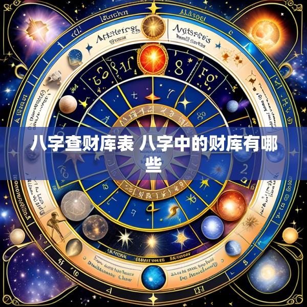 八字查财库表 八字中的财库有哪些