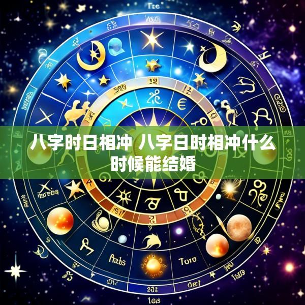 八字时日相冲 八字日时相冲什么时候能结婚