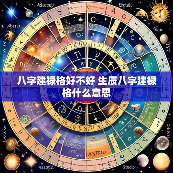 八字建禄格好不好 生辰八字建禄格什么意思