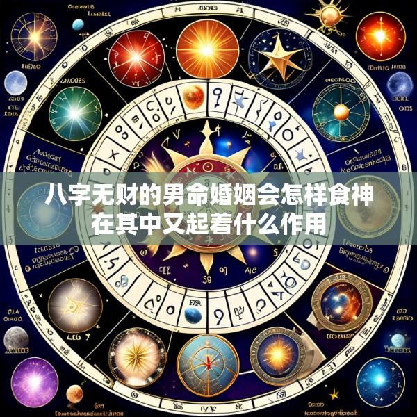 八字无财的男命婚姻会怎样食神在其中又起着什么作用