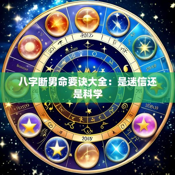 八字断男命要诀大全：是迷信还是科学