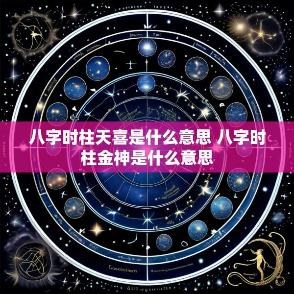 八字时柱天喜是什么意思 八字时柱金神是什么意思