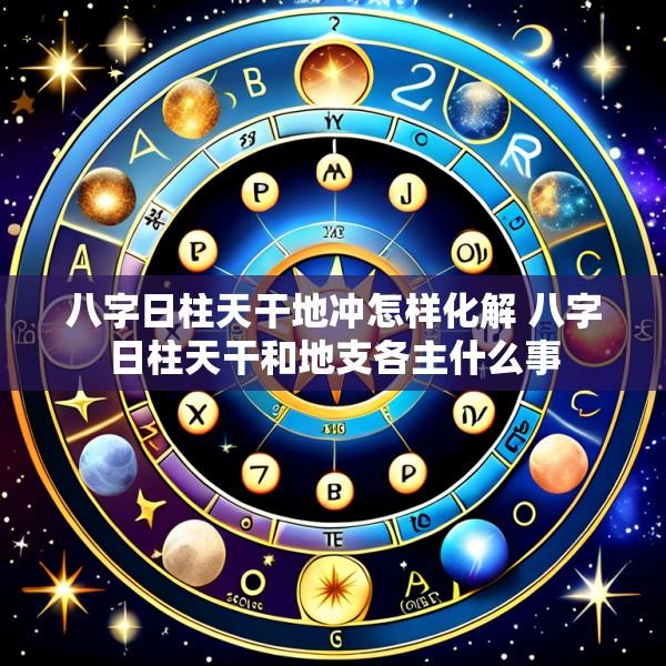 八字日柱天干地冲怎样化解 八字日柱天干和地支各主什么事