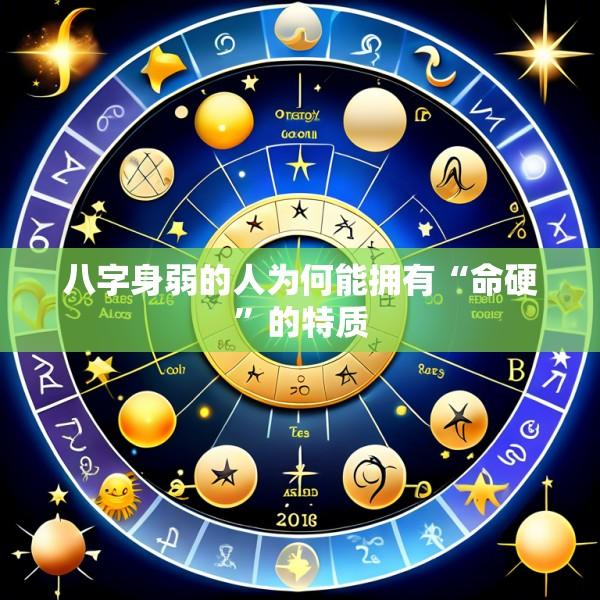 八字身弱的人为何能拥有“命硬”的特质