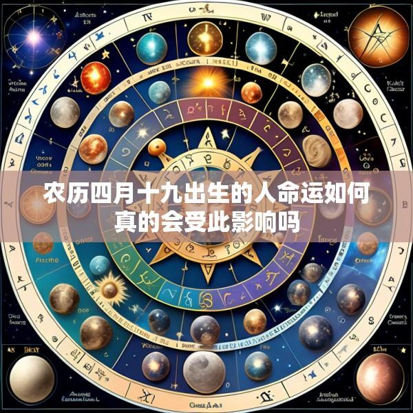 农历四月十九出生的人命运如何真的会受此影响吗