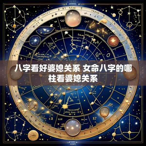 八字看好婆媳关系 女命八字的哪柱看婆媳关系