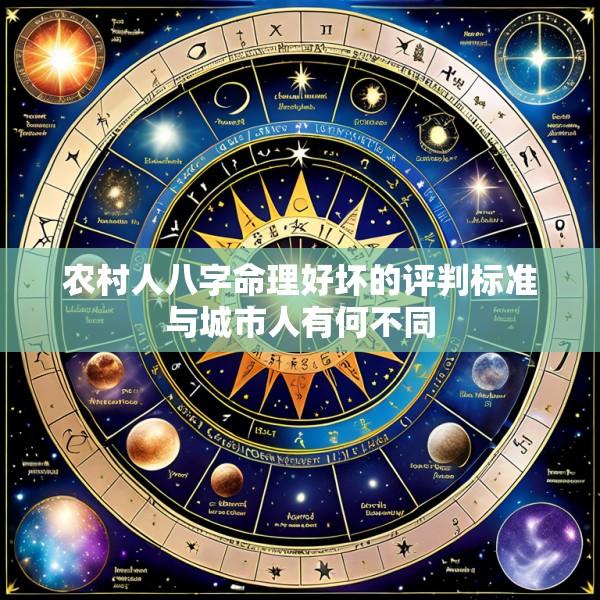 农村人八字命理好坏的评判标准与城市人有何不同