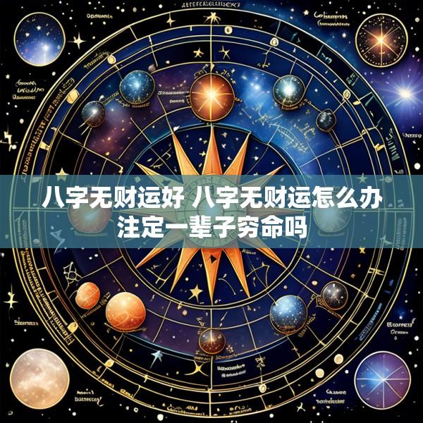 八字无财运好 八字无财运怎么办注定一辈子穷命吗