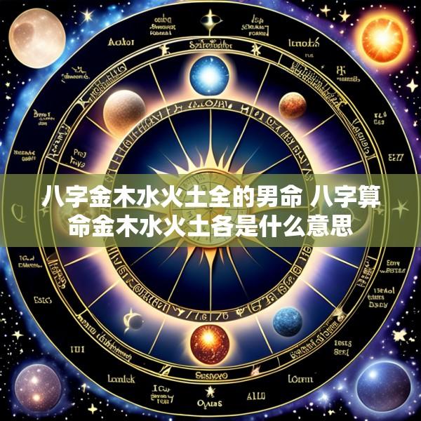 八字金木水火土全的男命 八字算命金木水火土各是什么意思