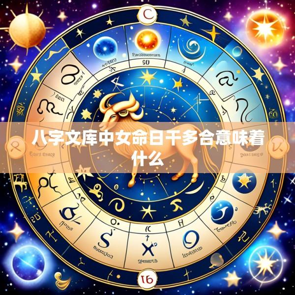 八字文库中女命日干多合意味着什么