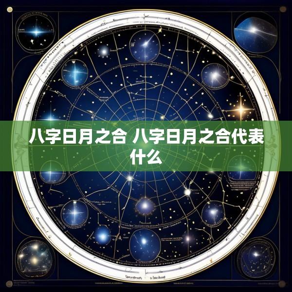 八字日月之合 八字日月之合代表什么