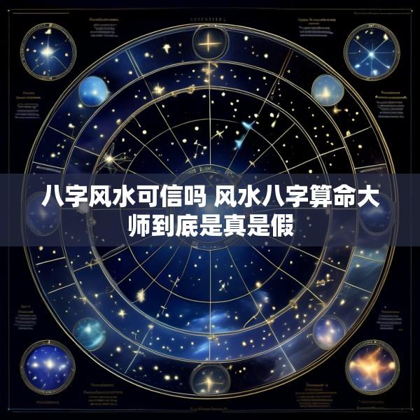 八字风水可信吗 风水八字算命大师到底是真是假