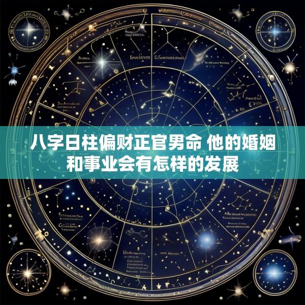 八字日柱偏财正官男命 他的婚姻和事业会有怎样的发展