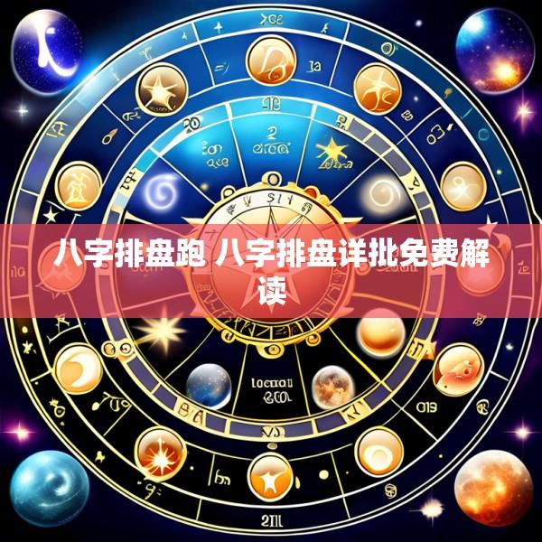 八字排盘跑 八字排盘详批免费解读