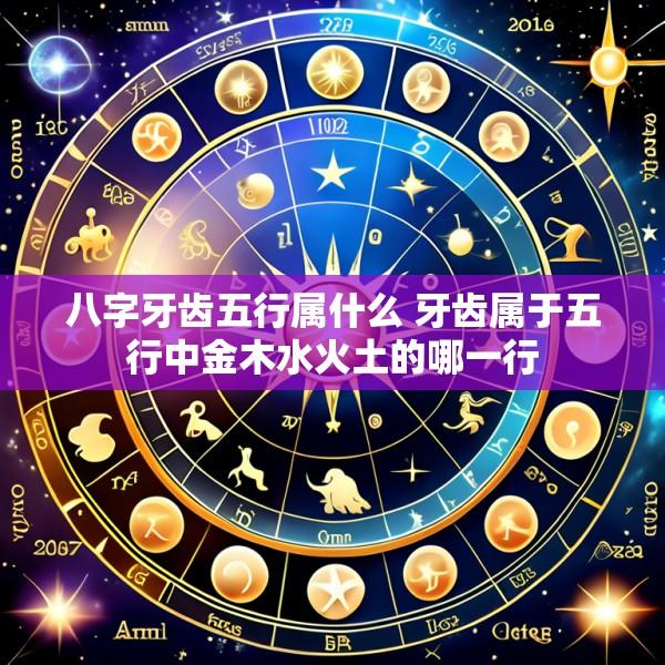八字牙齿五行属什么 牙齿属于五行中金木水火土的哪一行
