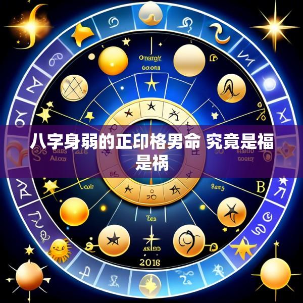 八字身弱的正印格男命 究竟是福是祸