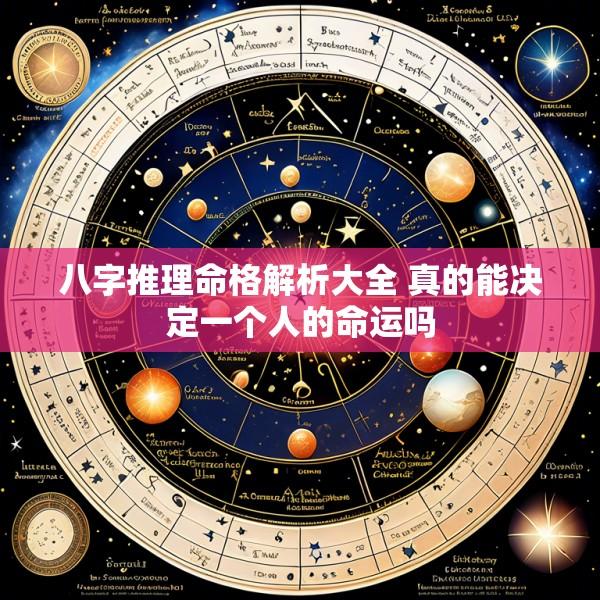 八字推理命格解析大全 真的能决定一个人的命运吗