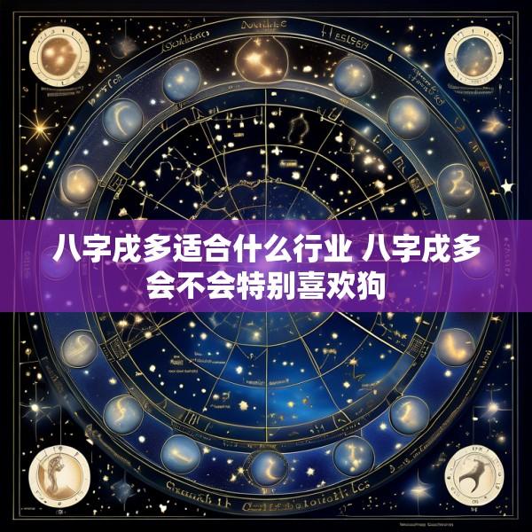 八字戌多适合什么行业 八字戌多会不会特别喜欢狗