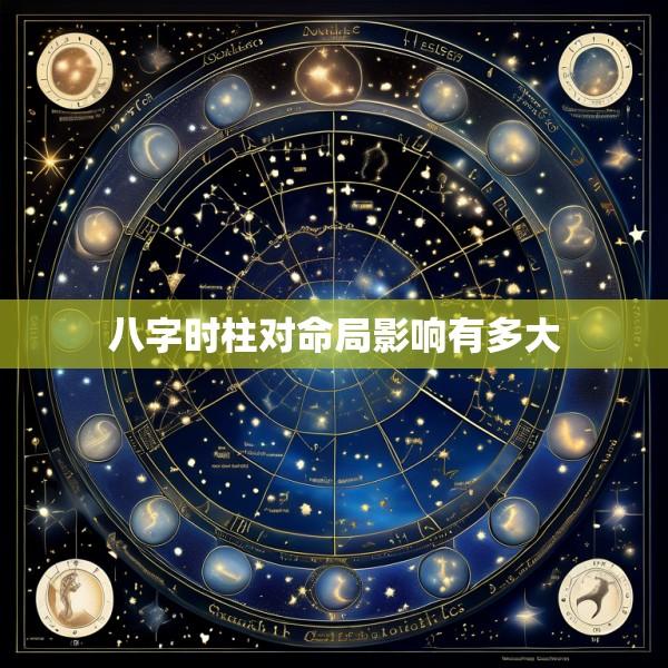 八字时柱对命局影响有多大