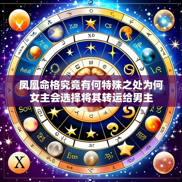 凤凰命格究竟有何特殊之处为何女主会选择将其转运给男主