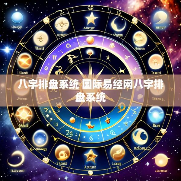 八字排盘系统 国际易经网八字排盘系统