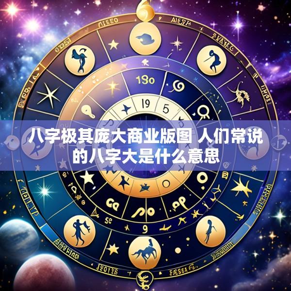 八字极其庞大商业版图 人们常说的八字大是什么意思