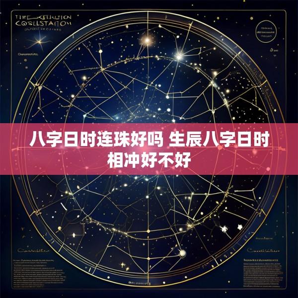八字日时连珠好吗 生辰八字日时相冲好不好