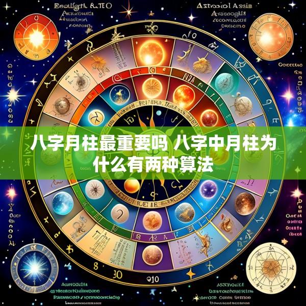 八字月柱最重要吗 八字中月柱为什么有两种算法