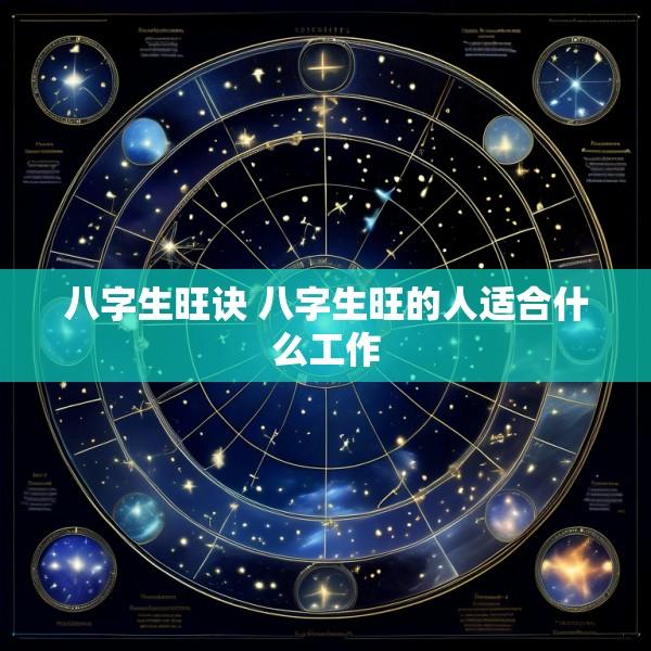 八字生旺诀 八字生旺的人适合什么工作