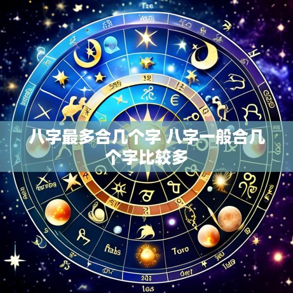 八字最多合几个字 八字一般合几个字比较多
