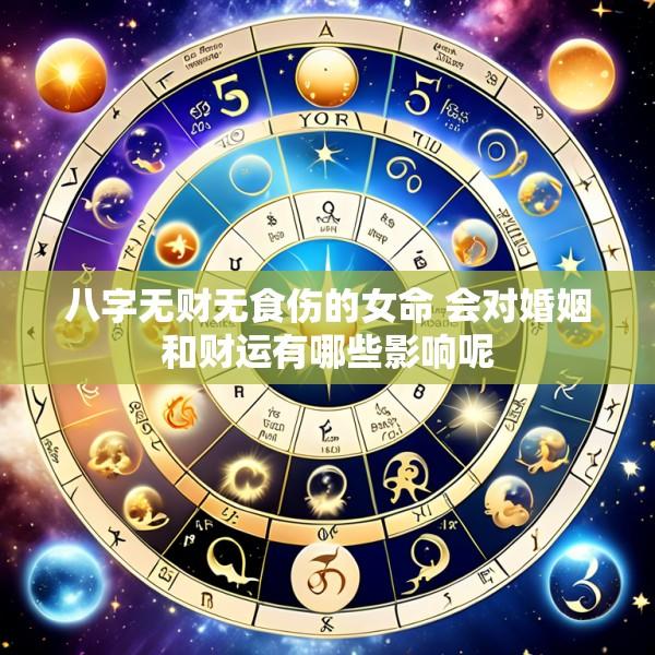 八字无财无食伤的女命 会对婚姻和财运有哪些影响呢