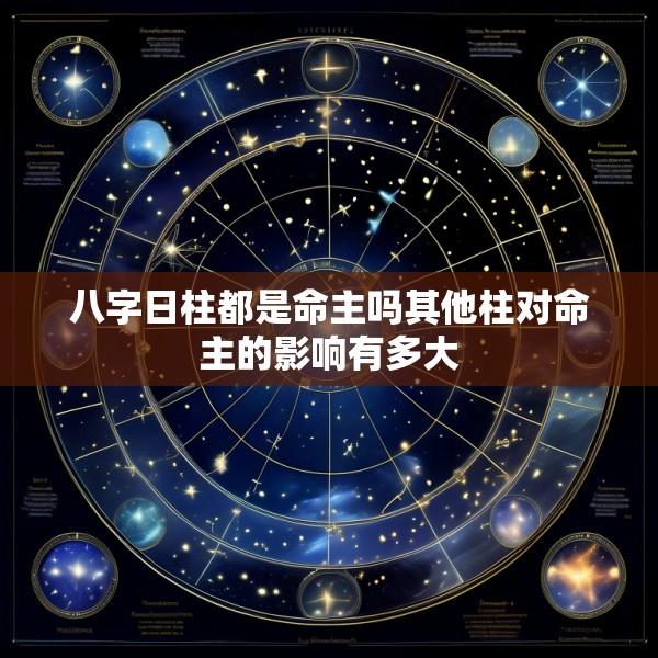 八字日柱都是命主吗其他柱对命主的影响有多大