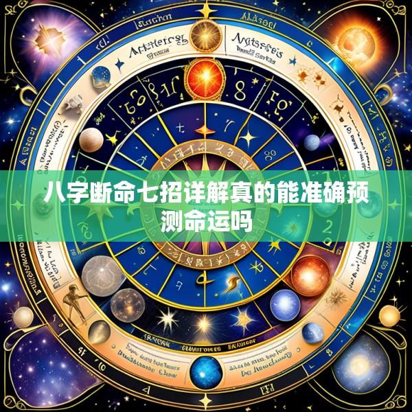 八字断命七招详解真的能准确预测命运吗