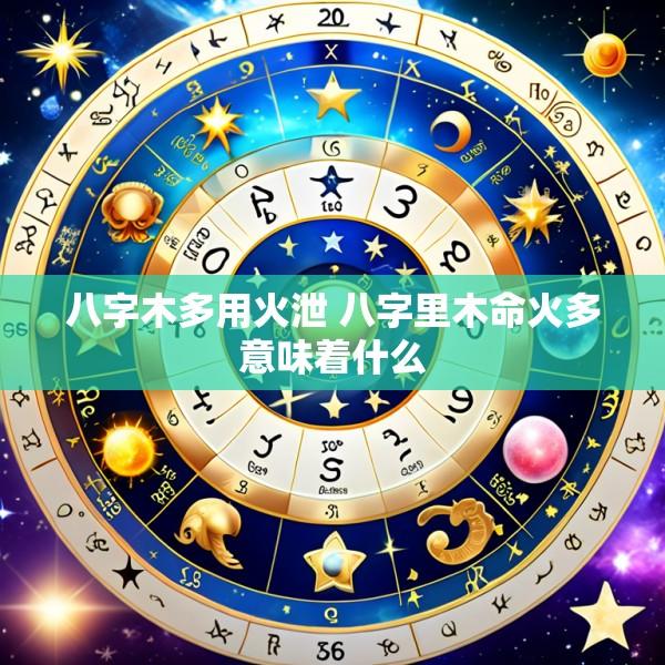 八字木多用火泄 八字里木命火多意味着什么