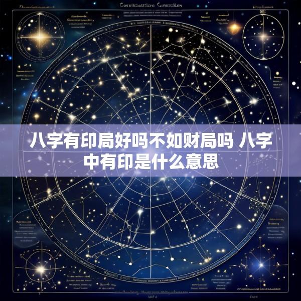 八字有印局好吗不如财局吗 八字中有印是什么意思