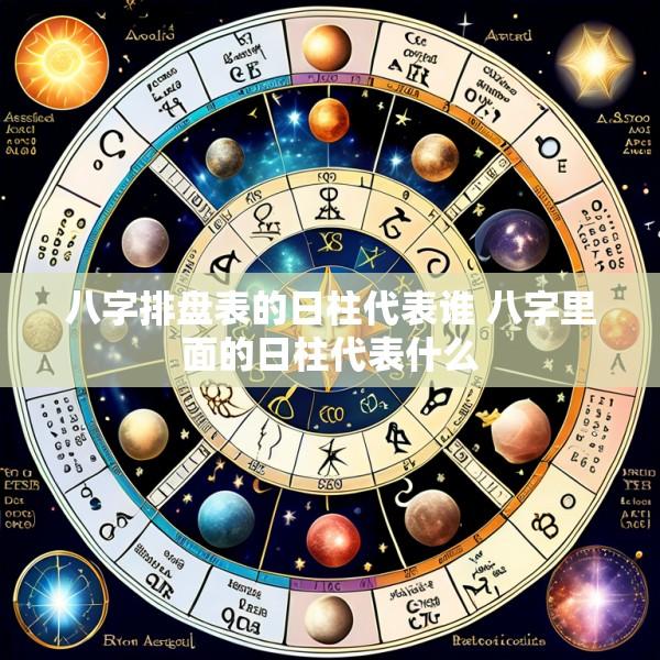 八字排盘表的日柱代表谁 八字里面的日柱代表什么