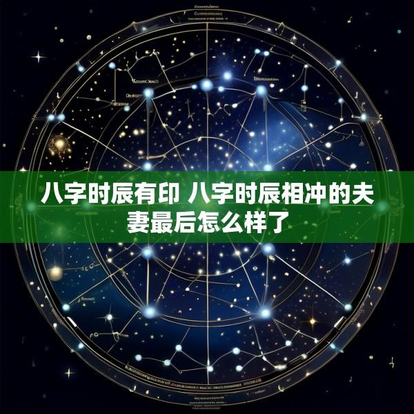 八字时辰有印 八字时辰相冲的夫妻最后怎么样了