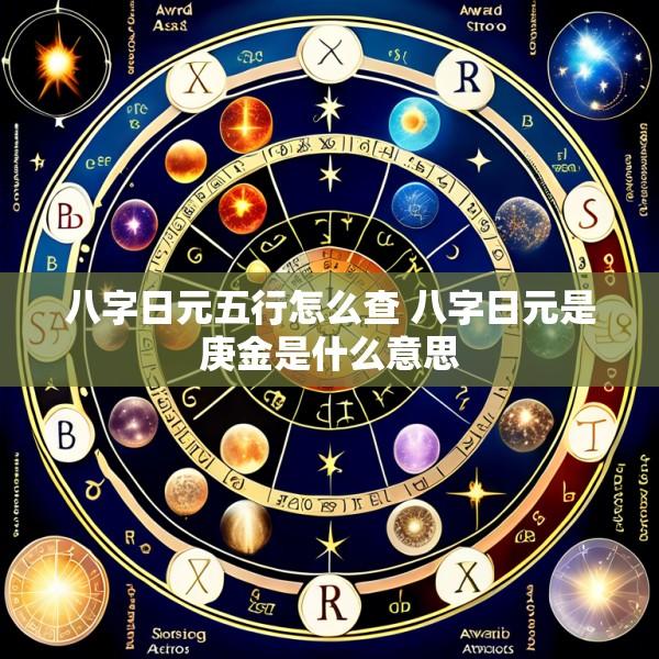 八字日元五行怎么查 八字日元是庚金是什么意思