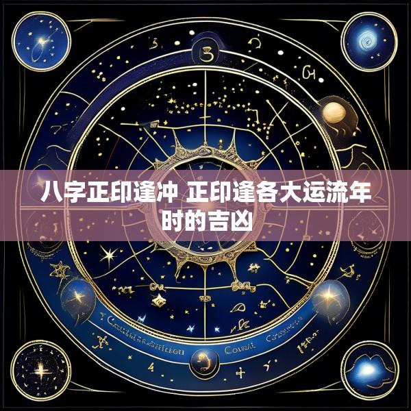 八字正印逢冲 正印逢各大运流年时的吉凶