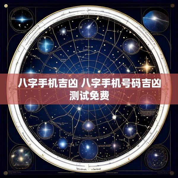 八字手机吉凶 八字手机号码吉凶测试免费
