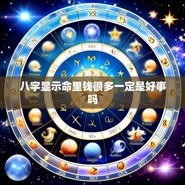 八字显示命里钱很多一定是好事吗