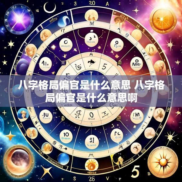 八字格局偏官是什么意思 八字格局偏官是什么意思啊