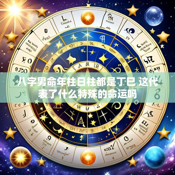 八字男命年柱日柱都是丁巳 这代表了什么特殊的命运吗