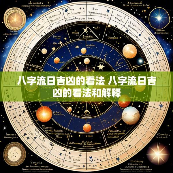 八字流日吉凶的看法 八字流日吉凶的看法和解释