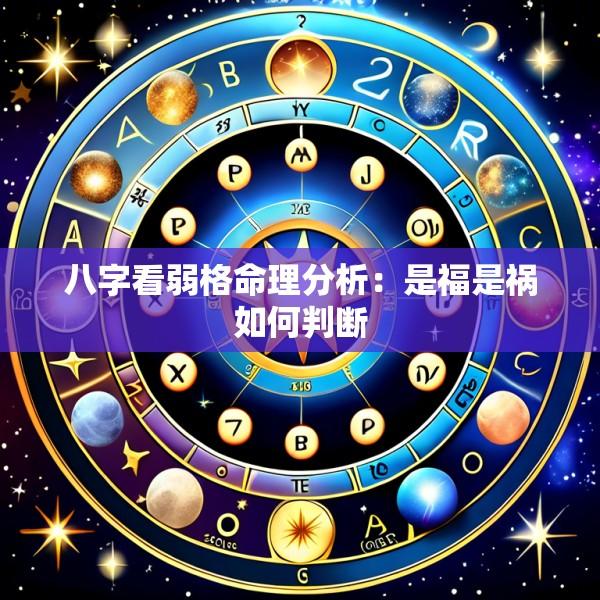 八字看弱格命理分析：是福是祸如何判断